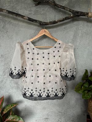 Filipiniana_09.  TBOLI HAND- BEADED FILIPINIANA TOP