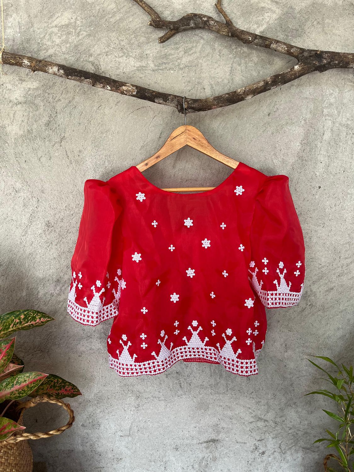 Filipiniana_09.  TBOLI HAND- BEADED FILIPINIANA TOP