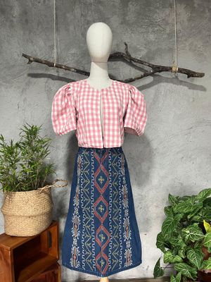 Skirt_56. T'BOLI HAND-EMBROIDERED SKIRT