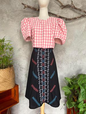 Skirt_57. T'BOLI HAND-EMBROIDERED SKIRT