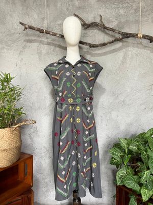 Dress_16. T'BOLI HAND-EMBROIDERED DRESS