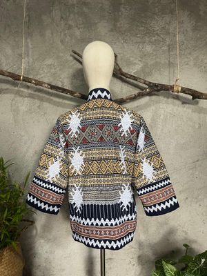 Blazer_54. T'BOLI HAND-BEADED BLAZER
