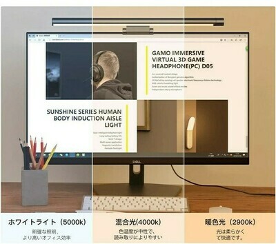 新型鋁合金屏幕LED燈 (黑)