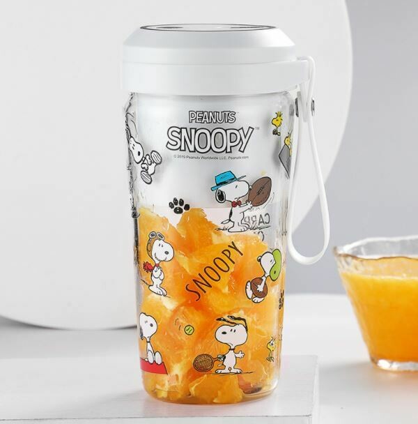 SNOOPY榨汁杯 (手提版), Color: 白色