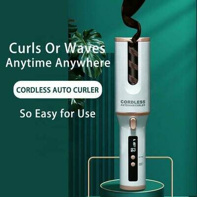 無線自動捲髮棒(白色) | Cordless Auto Hair Curler