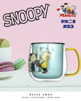Snoopy耐熱雙層杯 | 耐熱ガラスカップ