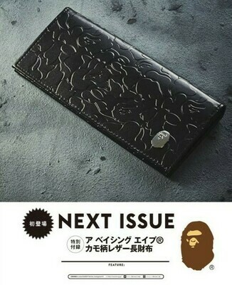 BAPE迷彩皮革長銀包