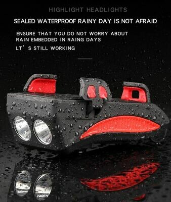 4合1單車防水前燈 | 4 in 1 Waterproof Bicycle Light