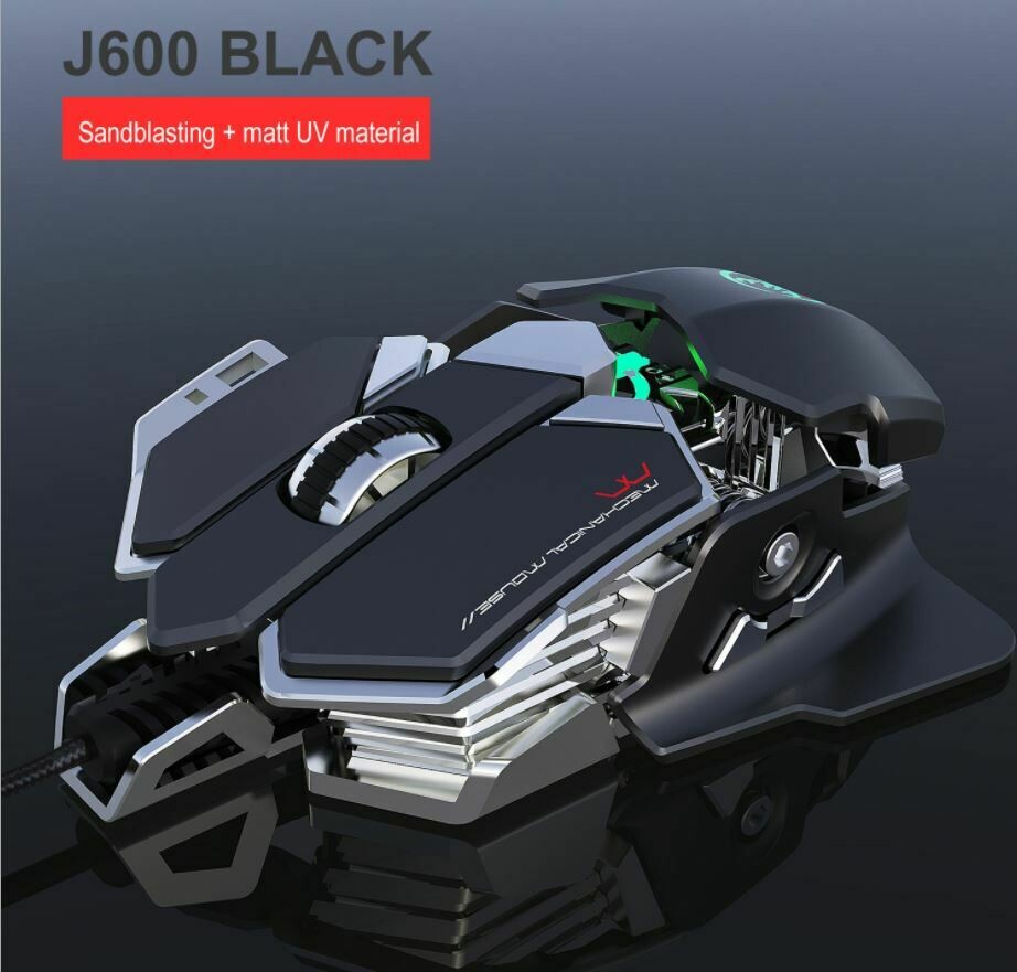 The Gaming Mouse and Keyboard (J600 &amp; V200), PRODUCTS: The Gaming Mouse - BLACK