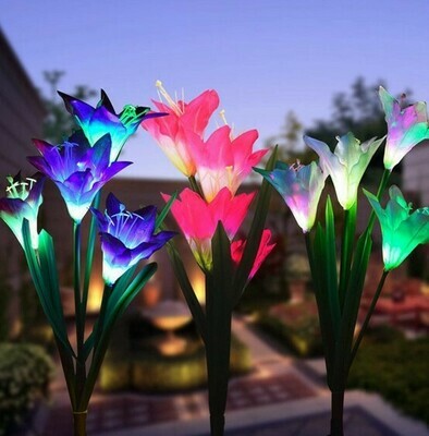 太陽能庭院花裝飾燈