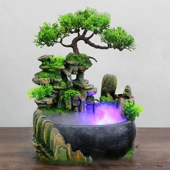 小山流水仙景擺件