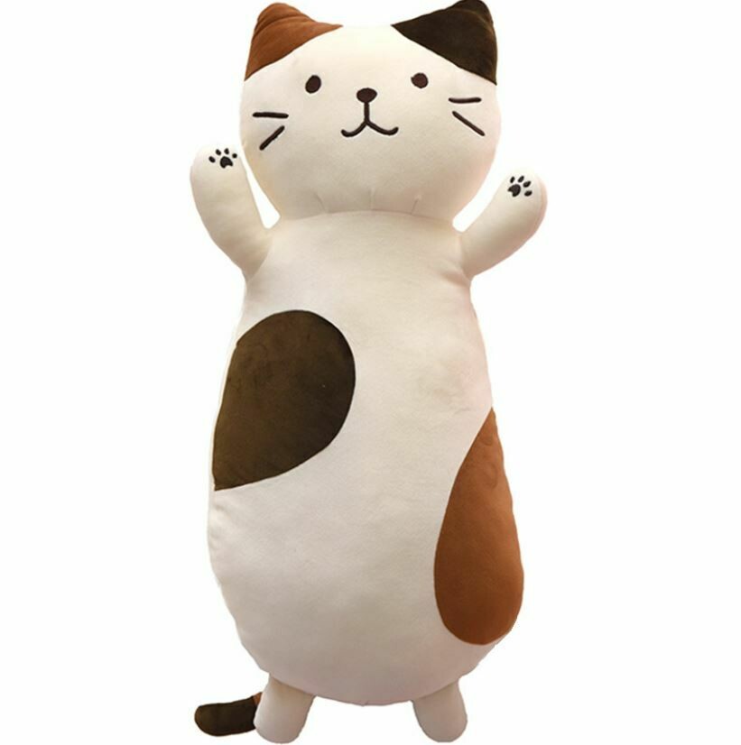 日本FUKU FUKU NYANKO 抱枕 | ふくふくにゃんこ抱きぐるみ, 款式 &amp; 尺寸: 50cm: 花福貓