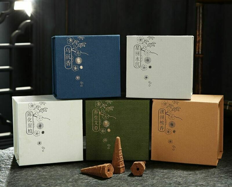 塔型倒流香粒