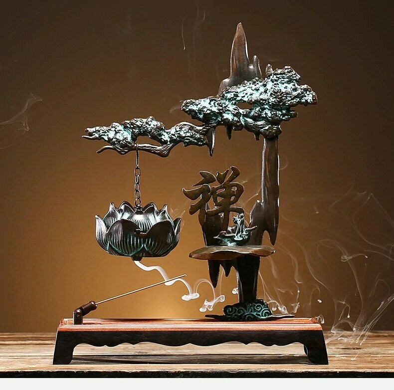 禪意青銅倒流香座 | Zen Bronze Incense Burner