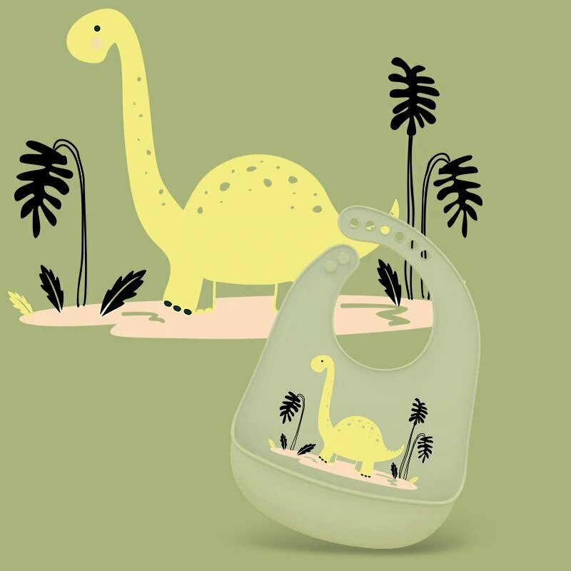 防水動物嬰兒圍兜 | Waterproof Animal Baby Bib, Style: Dinosaur