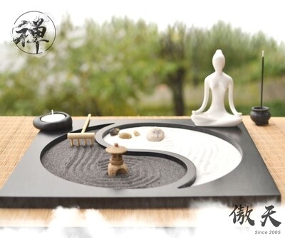 日式禪意陰陽沙盤 | Japanese Zen-style Yin Yang Incense Sand Table