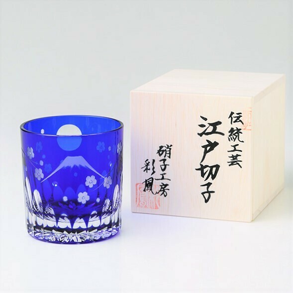 江戶切子富士櫻花杯(280ml)