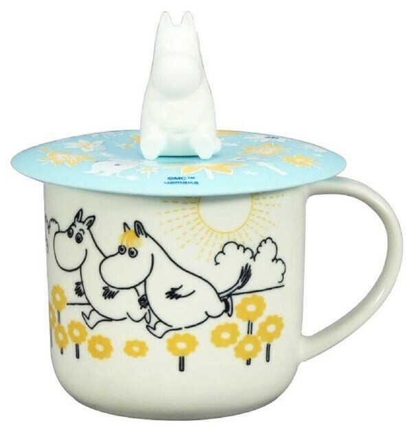 日本Moomin陶瓷杯(附蓋)