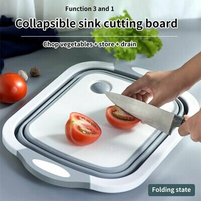 折疊式洗菜瀝水盆 | Collapsible Sink Cutting Board