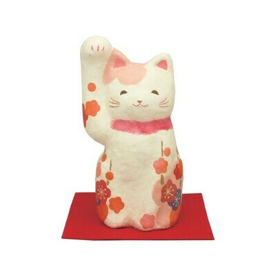 日本傳統紙藝花招財貓