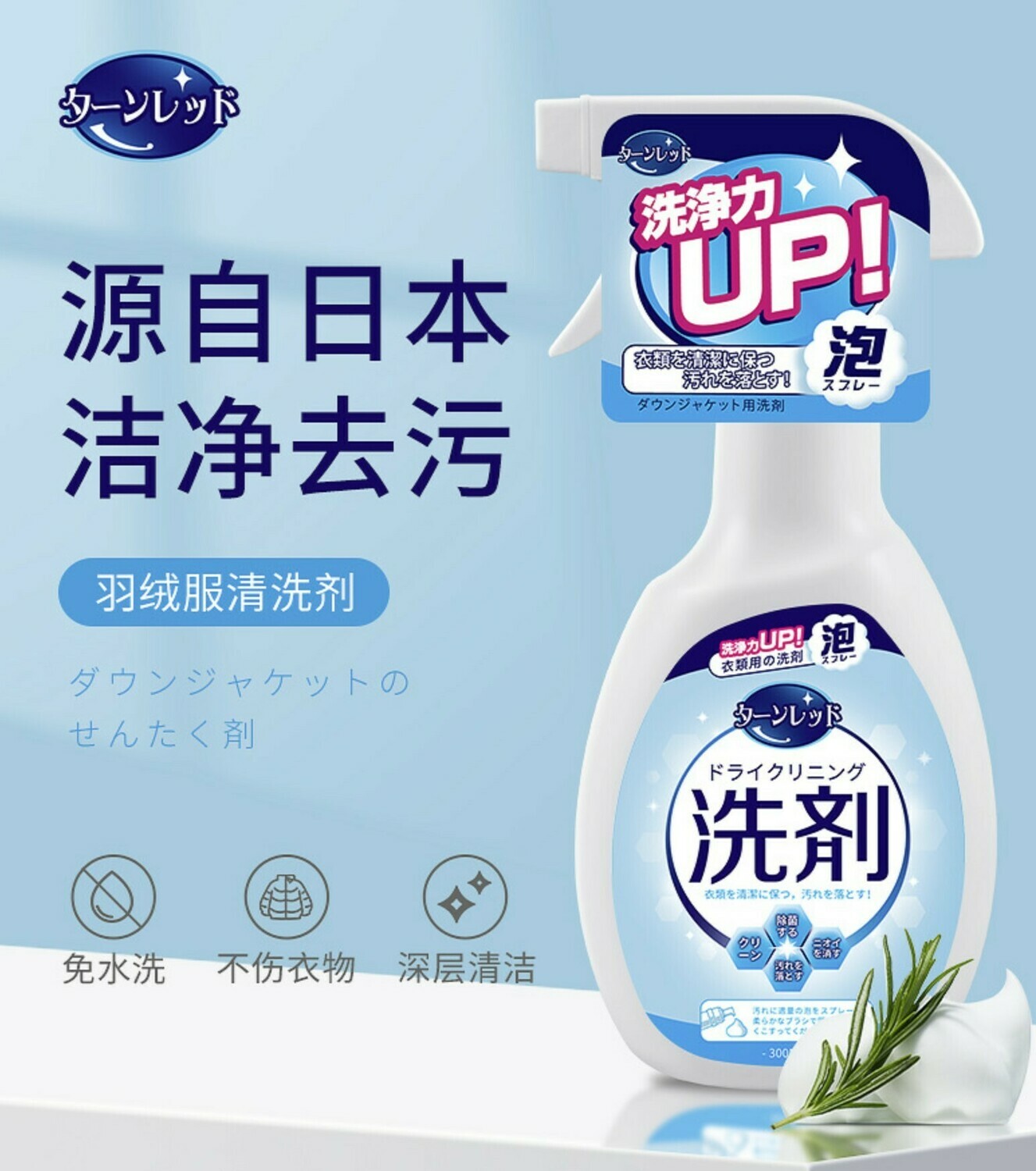 日本羽絨服清洗劑 | ダウンジャケットのせんたく剤