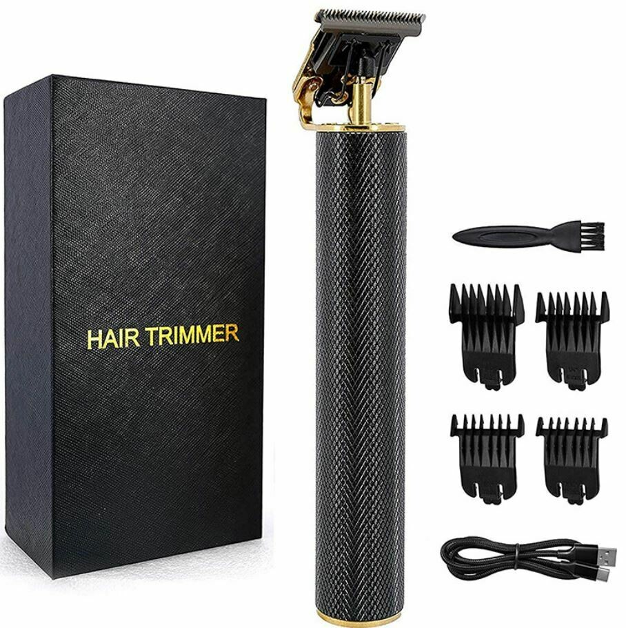 T9 USB Hair Trimmer, Color: BLACK