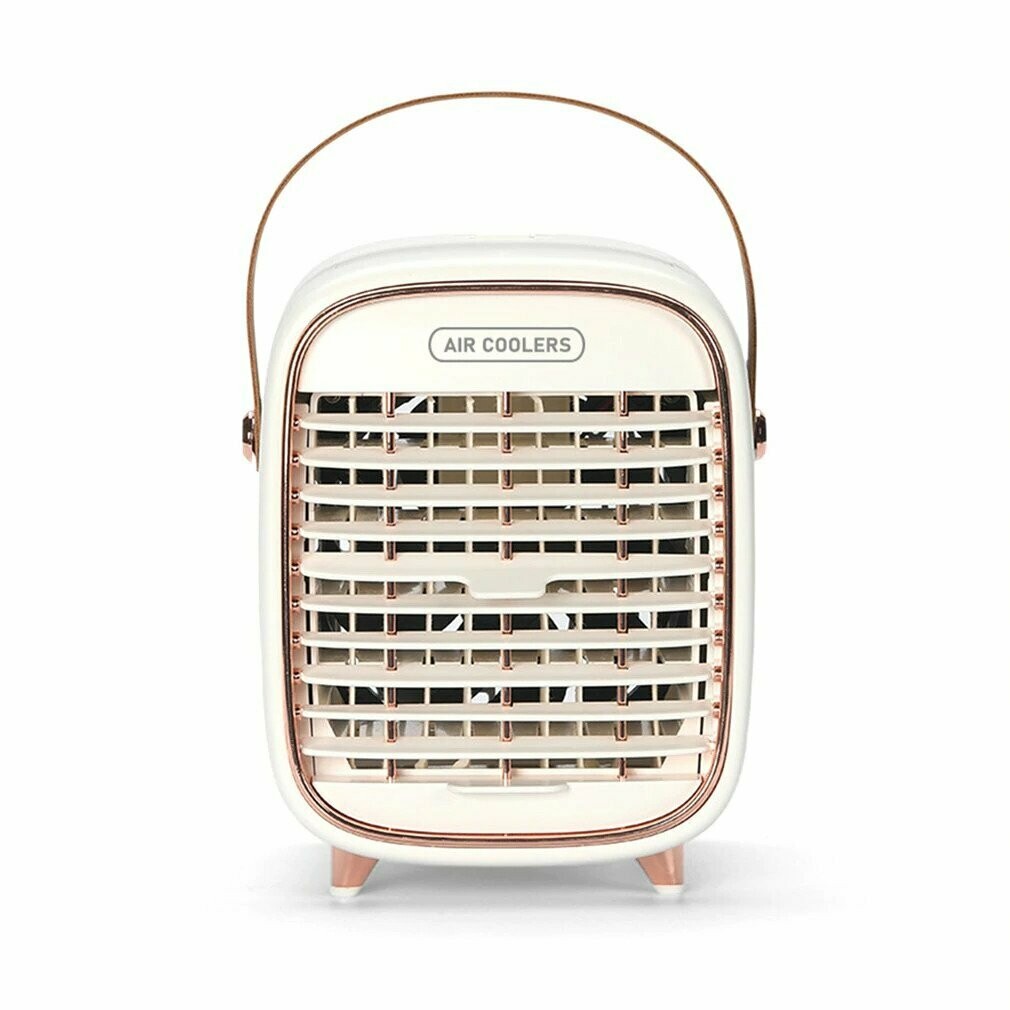 桌面噴霧加濕冷風機 | Portable Air Cooler, Color: White