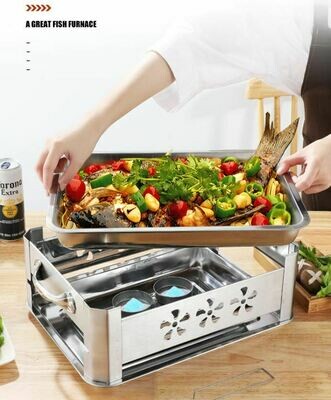 不銹鋼烤魚盤套裝 | Stainless Steel Grilled Fish Pan Set