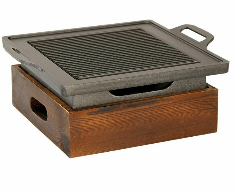 韓式烤盤套裝 | Korean Barbecue Grill Set, SIZE: 正方型套裝(23x23cm)(適合1-2人用)