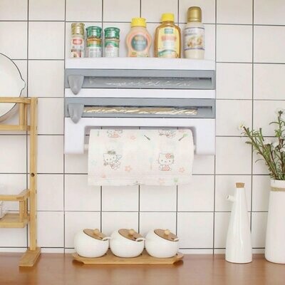 掛牆式多功能切割器收納架 | Wall-Mounted Dispenser Cutter Storage Rack