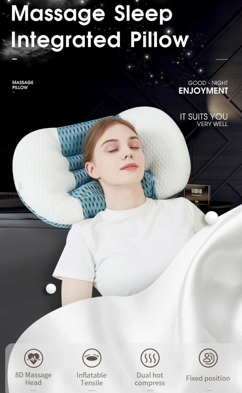 多功能按摩安睡枕 | Electric Knead Bedding Massage Pillow