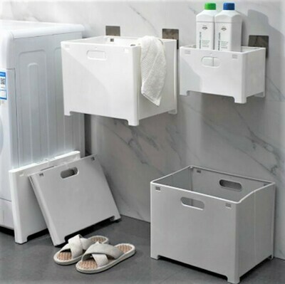 摺疊式掛牆洗衣籃 | Wall-mounted Foldable Laundry Basket
