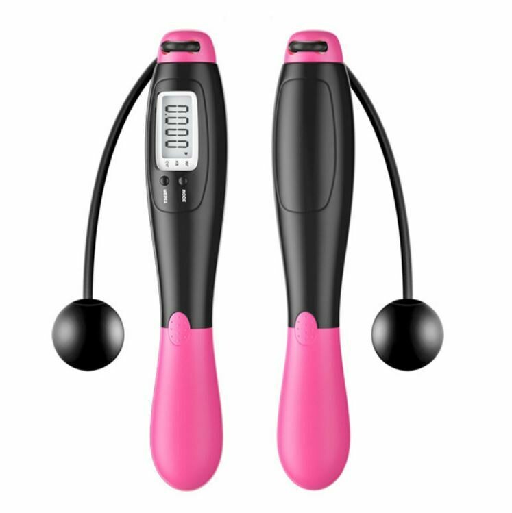 無線隱形跳繩 | Cordless Electronic Jump Rope, Color: RED