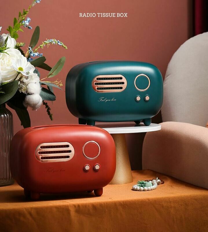 復古收音機型紙巾盒 | Retro Radio Shape Tissue Box