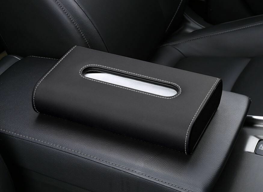 簡約風車用紙巾盒 | Minimalist Style Car Tissue Box, Color: BLACK