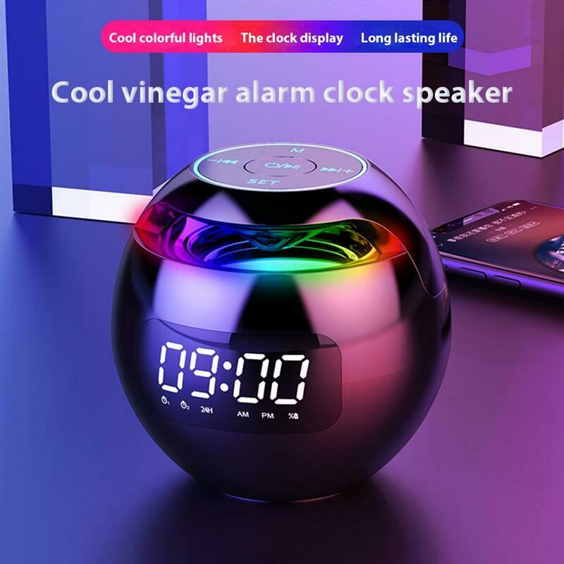 Mini Ball Alarm Clock Bluetooth Speaker &amp; Radio