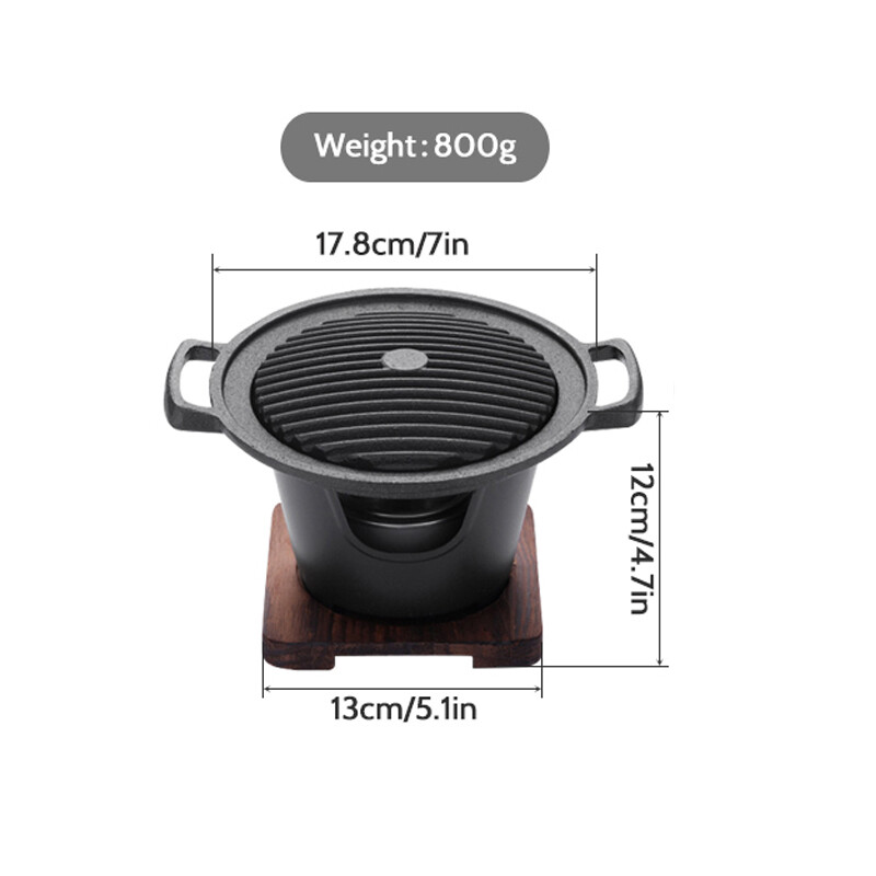 迷你BBQ酒精烤爐套裝 | Mini BBQ Grill Alcohol Stove Set, SIZE: S SIZE (1 ~ 2 人用)