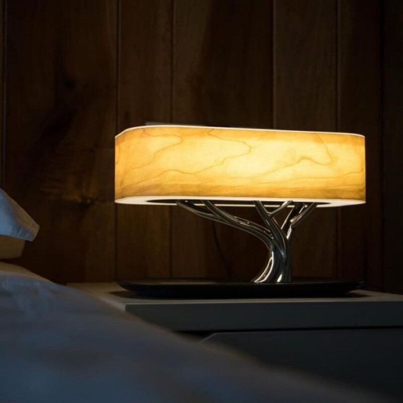 Tree Table Lamp With Bluetooth Speaker & Wireless Charger