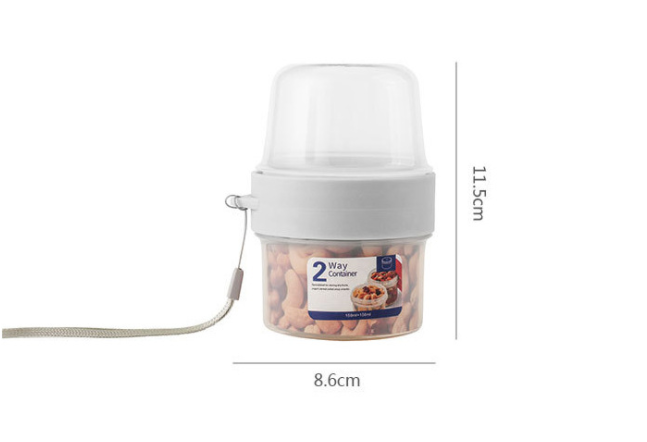 雙層多功能保鮮盒 | Double-layer Multifunctional Fresh-keeping Box, Size: 150+150ml,72g
