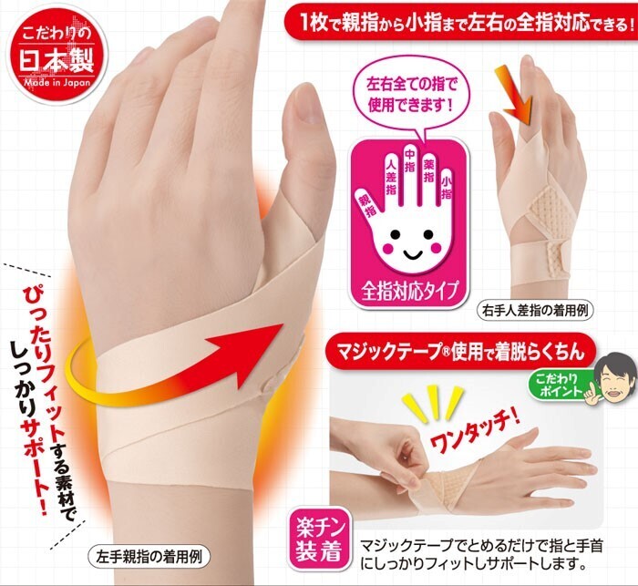 日本CERVIN輕便透氣保護手指帶 | セルヴァン指のサポーター