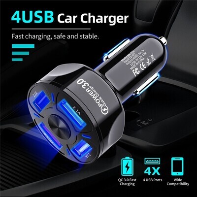 四口智能車充 | 4 Ports USB Car Charge