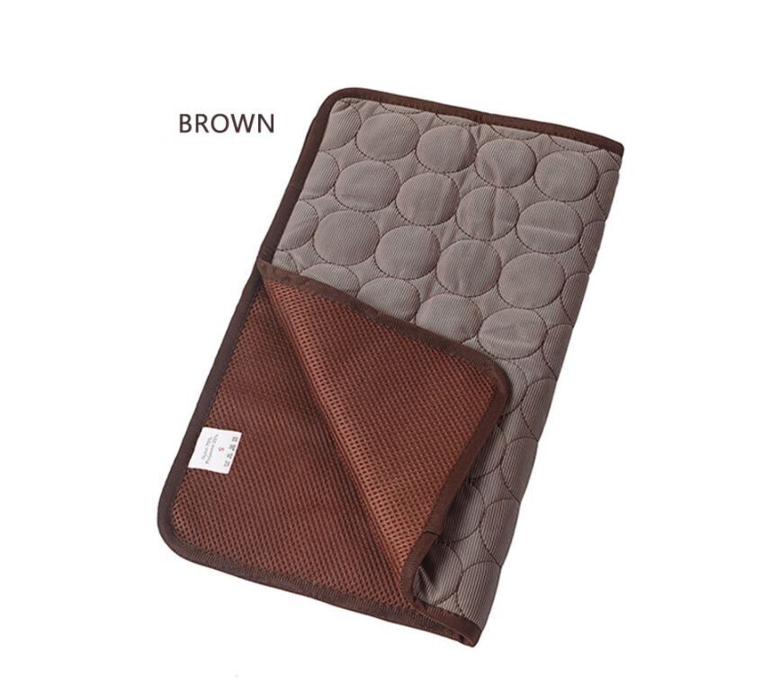 冰絲涼感寵物墊 | Pet Cooling Mat, COLOR: BROWN