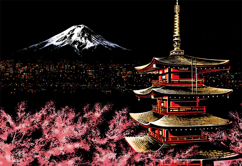 城市夜景刮畫Diy | Scratch City Night View Diy