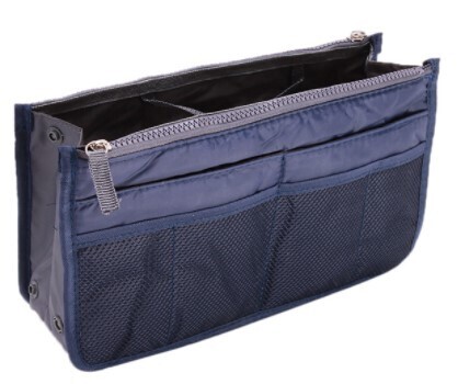 雙拉鏈袋中袋 | Insert Organizer Beauty Bag, COLOR: NAVY