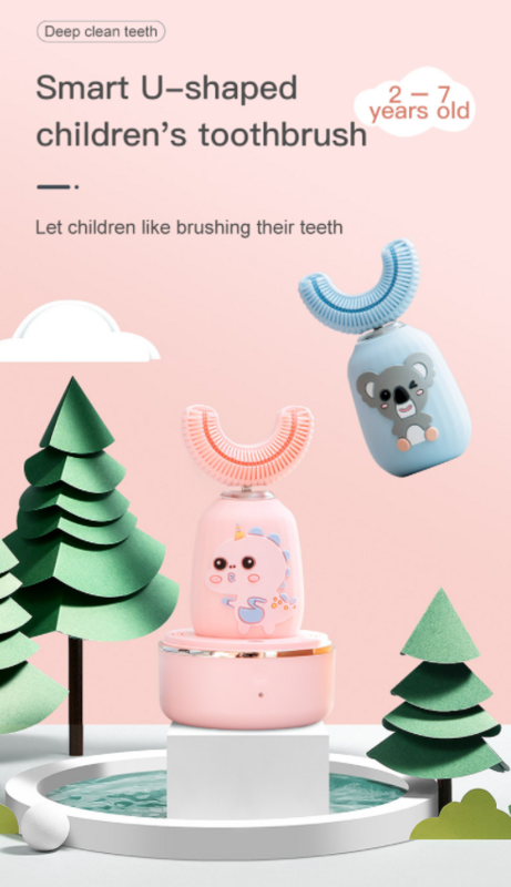 兒童U型聲波震動牙刷 丨 Smart U-Shaped Children&#39;s Toothbrush