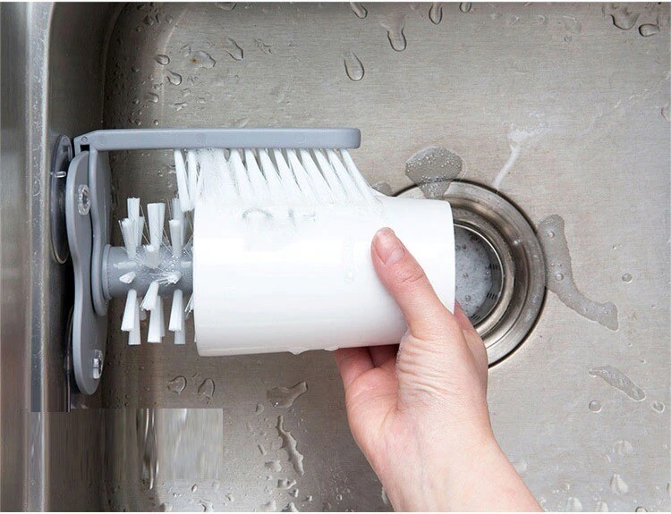 吸盤式雙頭洗杯刷 | Cup Scrubber with Suction Cup