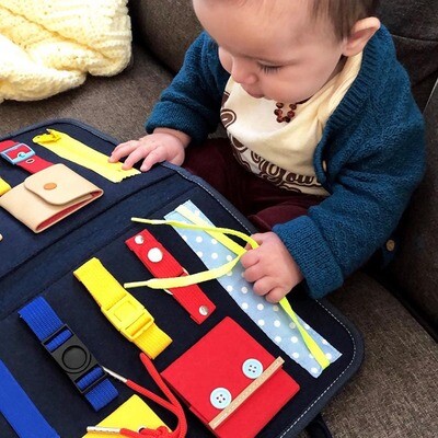 14項幼兒感官學習忙碌板| Felt Toddlers Busy Board