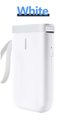 迷你便攜式標籤機丨Mini Portable Lable Maker, 迷你便攜式標籤機（配一卷打印紙）: 白色