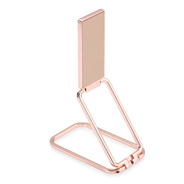 Foldable Mobile Phone Holder, Color: ROSE GOLD