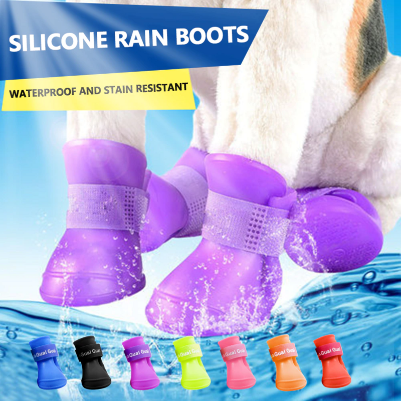 Dog Rain Boots Set (4 pcs)
